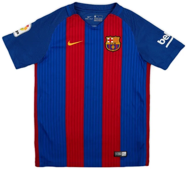 Nike 2016-17 Barcelona Home Shirt - 8/10 - (M.Boys)