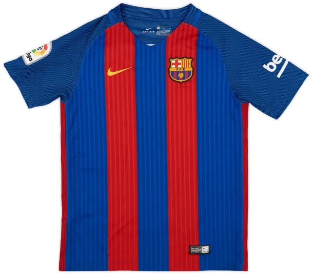 Nike 2016-17 Barcelona Home Shirt Messi #10 - 9/10 - (XXL)