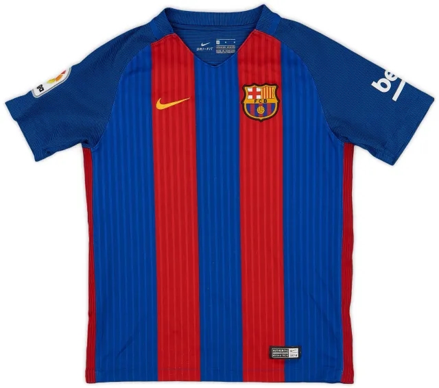 Nike 2016-17 Barcelona Home Shirt - 8/10 - (M.Boys)