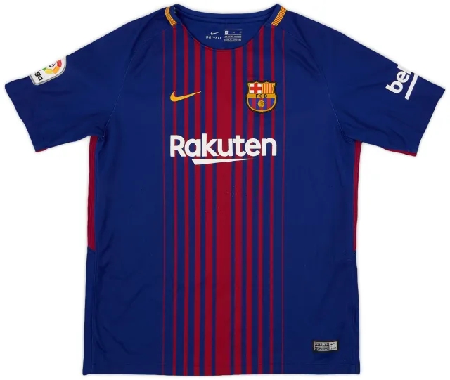 Nike 2017-18 Barcelona Home Shirt - 7/10 - (XL.Boys)