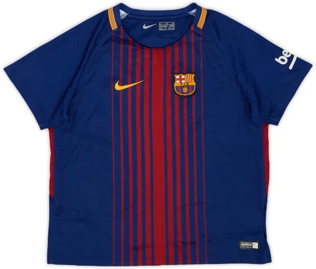 Nike 2017-18 Barcelona Home Shirt - 8/10 - (7-8 Years)