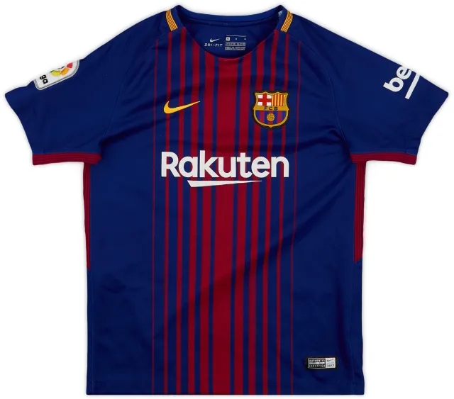 Nike 2017-18 Barcelona Home Shirt - 9/10 - (M.Boys)
