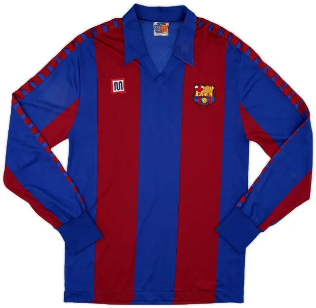 Meyba 1984-89 Barcelona Home L/S Shirt - 5/10 - (M)