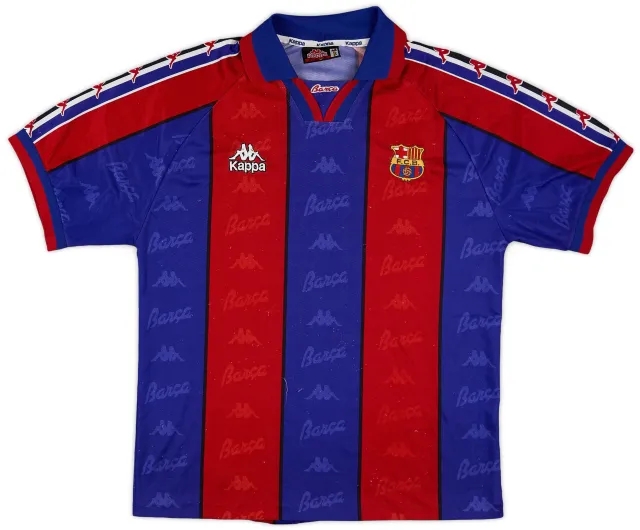 Kappa 1995-97 Barcelona Home Shirt - 8/10 - (L)