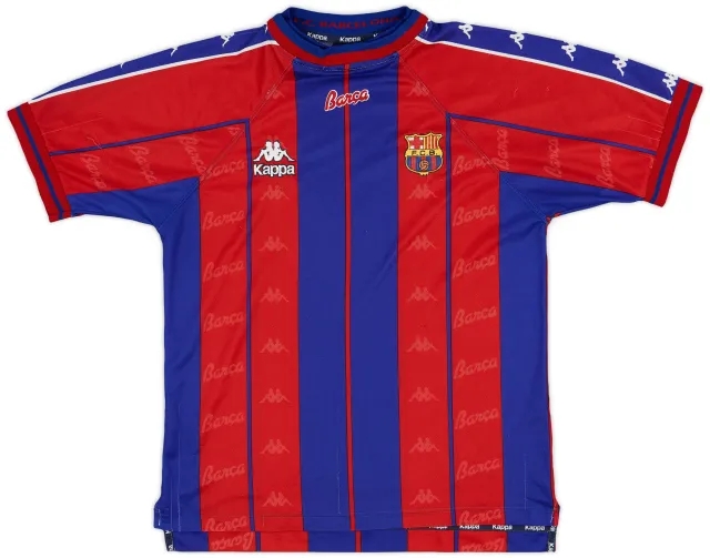 Kappa 1997-98 Barcelona Home Shirt - 6/10 - (S)