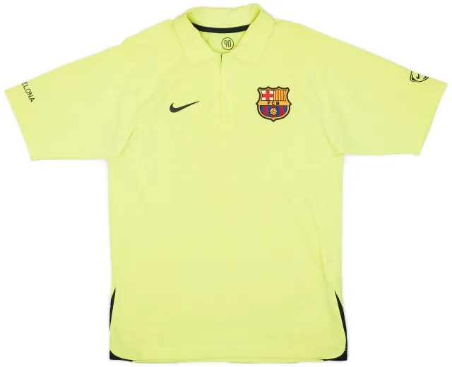 2005-06 Barcelona Nike 1/4 Zip Polo - 7/10 - (S)