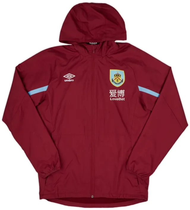 2019-20 Burnley Umbro Hooded Rain Jacket - 7/10 - (S)