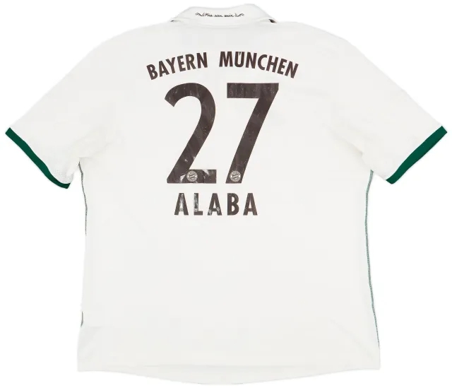 adidas 2013-14 Bayern Munich Away Shirt Alaba #27 - 6/10 - (XXL)