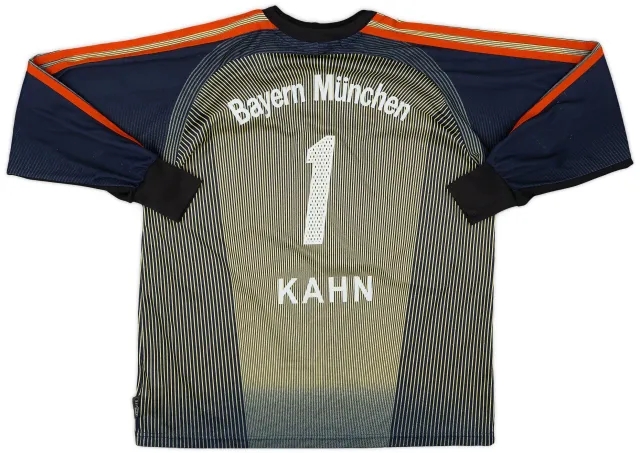 adidas 2003-04 Bayern Munich GK Shirt Kahn #1 - 8/10 - (XL.Boys)