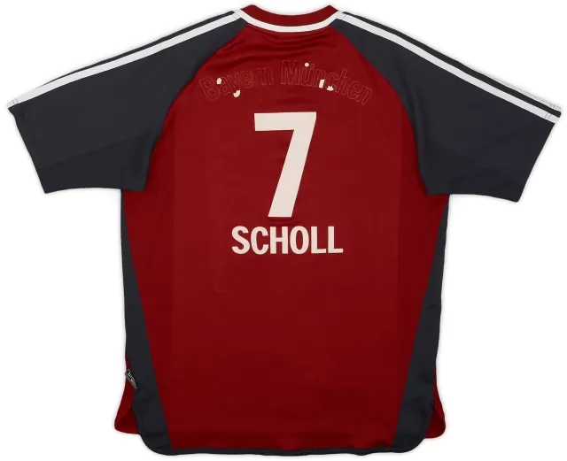 adidas 2002-03 Bayern Munich Home Shirt Scholl #7 - 3/10 - (S)