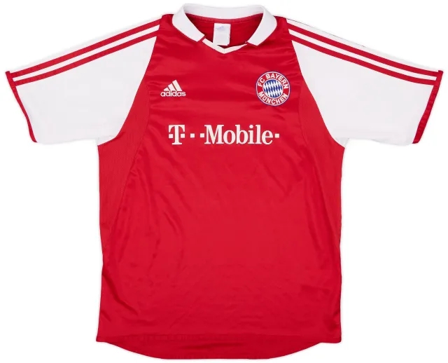 adidas 2003-04 Bayern Munich Home Shirt - 8/10 - (XL.Boys)