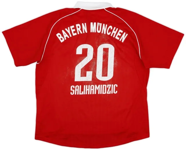 adidas 2005-06 Bayern Munich Home Shirt Salihamidzic #20 - 5/10 - (L.Boys)