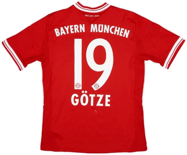 adidas 2013-14 Bayern Munich Home Shirt Gotze #19 - 6/10 - (L.Boys)