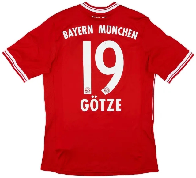 adidas 2013-14 Bayern Munich Home Shirt Gotze #19 - 7/10 - (XL.Boys)