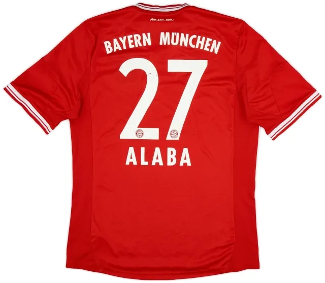 adidas 2013-14 Bayern Munich Home Shirt Alaba #27 - 6/10 - (L)