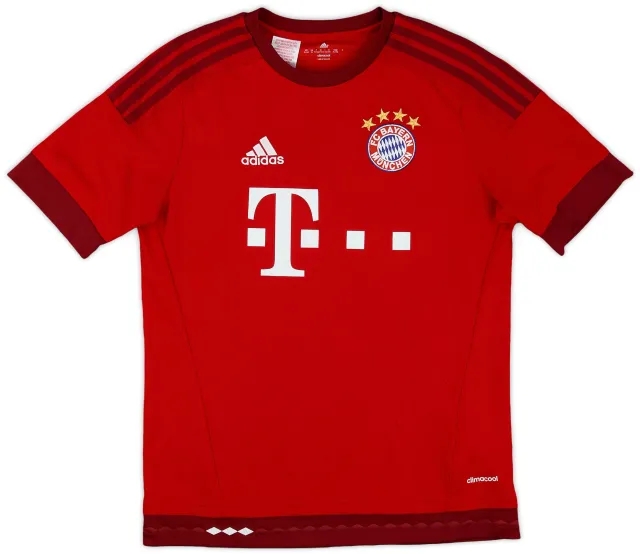 adidas 2015-16 Bayern Munich Home Shirt - 9/10 - (XL.Boys)