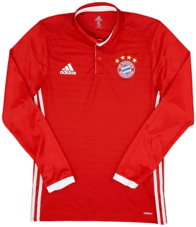 adidas 2016-17 Bayern Munich Player Issue Home Shirt - 8/10 - (S/M)