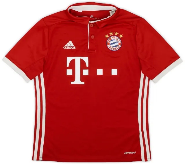 adidas 2016-17 Bayern Munich Home Shirt - 8/10 - (M.Boys)