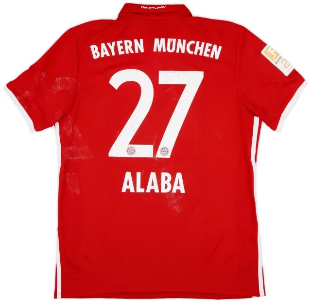 adidas 2016-17 Bayern Munich Home Shirt Alaba #27 - 5/10 - (M)