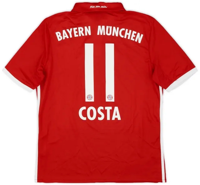 adidas 2016-17 Bayern Munich Home Shirt Costa #11 - 9/10 - (XL.Boys)