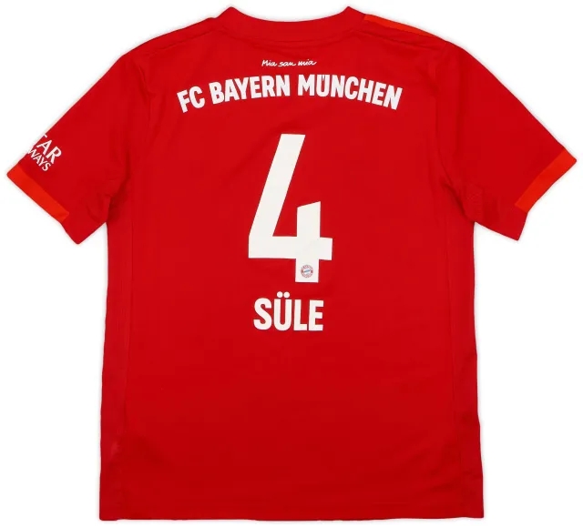 adidas 2019-20 Bayern Munich Home Shirt Sule #4 - 8/10 - (M.Boys)