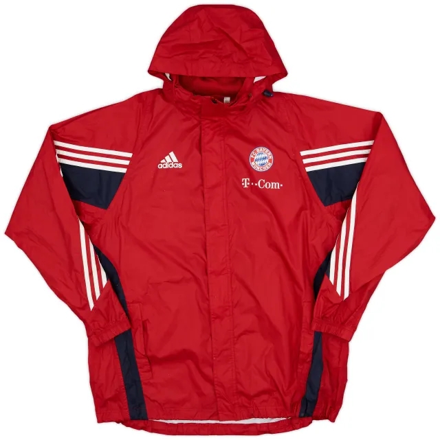2003-04 Bayern Munich adidas Hooded Rain Jacket - 7/10 - (L)