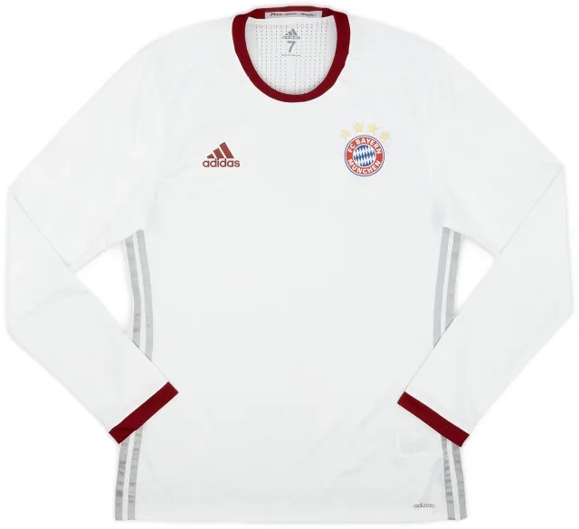 adidas 2016-17 Bayern Munich Player Issue Third L/S Shirt - 9/10 - (M/L)