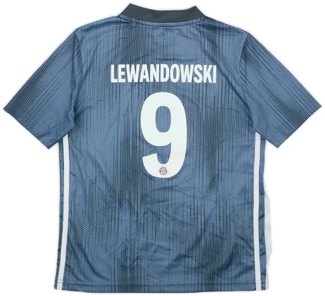adidas 2018-19 Bayern Munich Third Shirt Lewandowski #9 - 7/10 - (M.Boys)