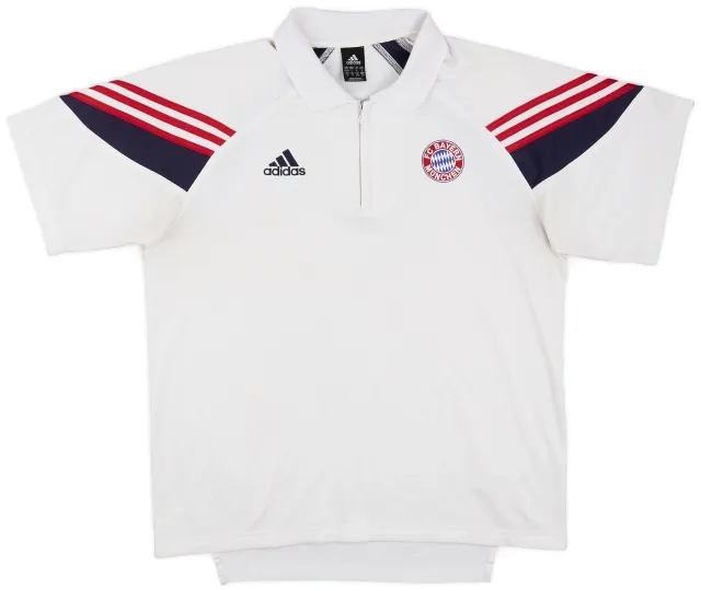 2003-04 Bayern Munich adidas 1/4 Zip Polo Shirt - 6/10 - (L/XL)