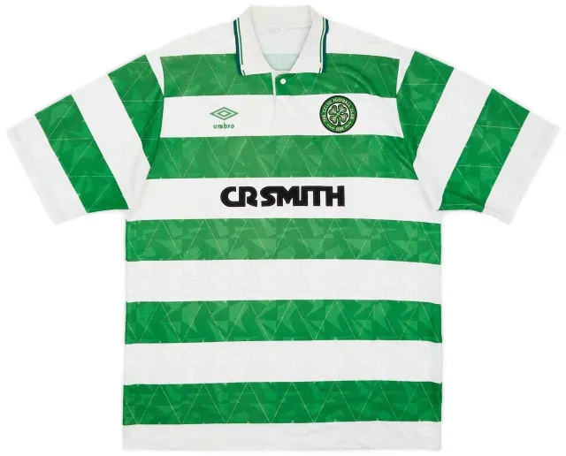 Umbro 1989-91 Celtic Home Shirt - 8/10 - (L)