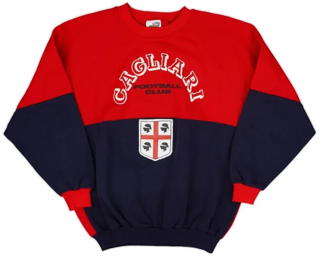 Hoodies/Sweat Tops 1990-91 Cagliari Le Felpe Dei Grandi Club Sweat Top - 9/10 - (M)