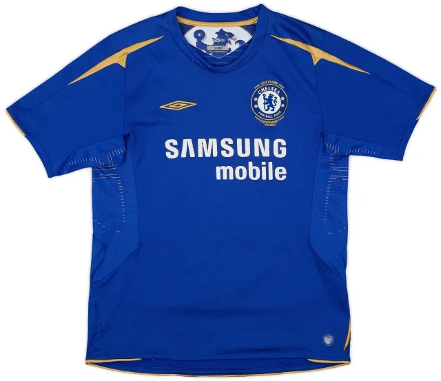Umbro 2005-06 Chelsea Centenary Home Shirt - 7/10 - (XL.Boys)