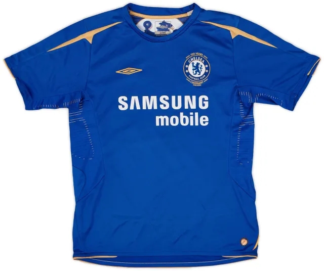 Umbro 2005-06 Chelsea Centenary Home Shirt - 6/10 - (L.Boys)