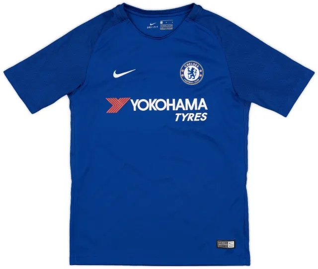 adidas 2017-18 Chelsea Home Shirt - 8/10 - (L.Boys)