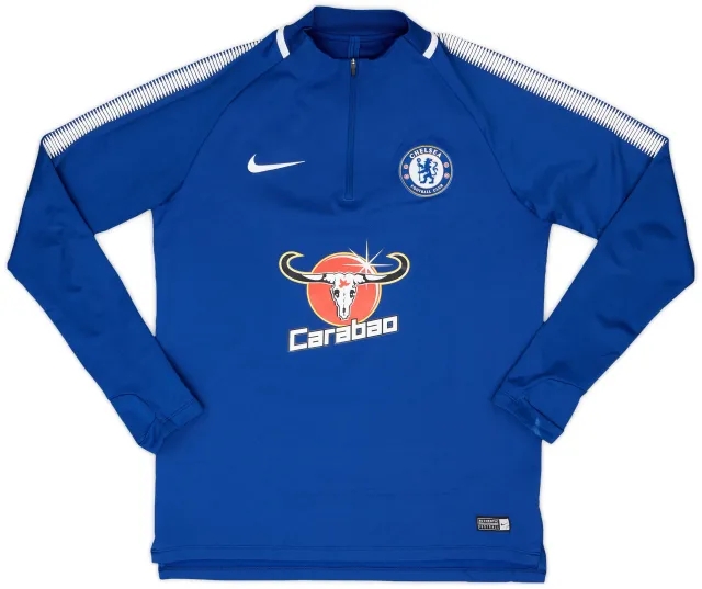 2017-18 Chelsea Nike 1/4 Zip Drill Top - 7/10 - (M)