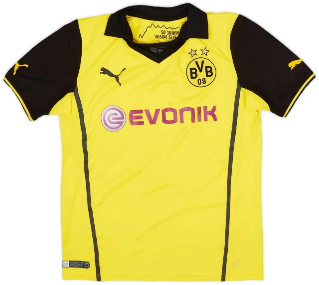 Puma 2013-14 Dortmund CL Home Shirt - 6/10 - (L.Boys)