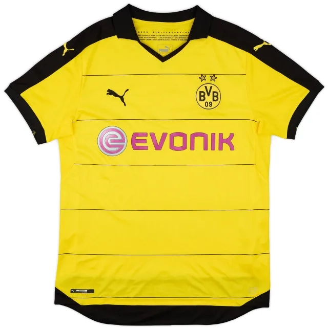 Puma 2015-16 Borussia Dortmund Home Shirt - 8/10 - (L)