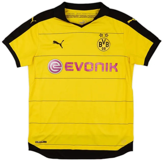 Puma 2015-16 Borussia Dortmund Home Shirt - 5/10 - (L)