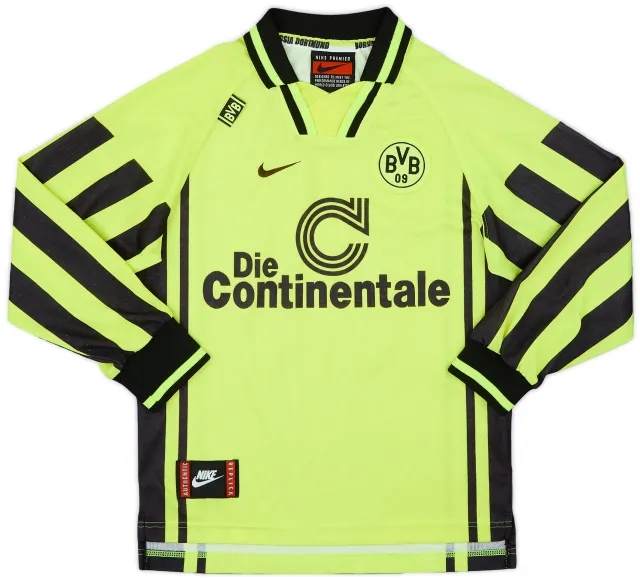 Nike 1996-97 Borussia Dortmund Home L/S Shirt - 8/10 - (M.Boys)