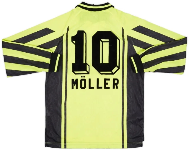 Nike 1996-97 Borussia Dortmund Home L/S Shirt Moller #10 - 8/10 - (XL.Boys)