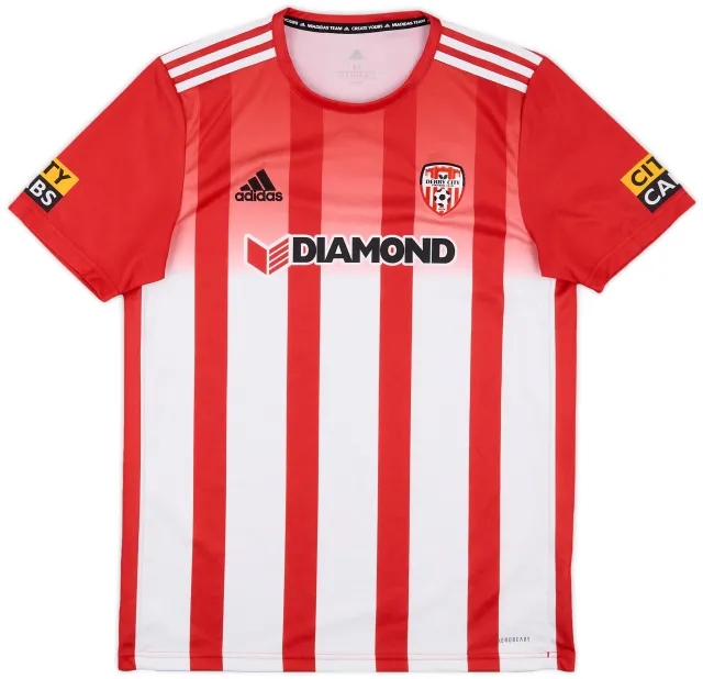 adidas 2020-21 Derry City Women's Home Shirt - 9/10 - (Men's M)