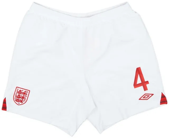 Umbro 2012-13 England Match Issue Home Shorts #4