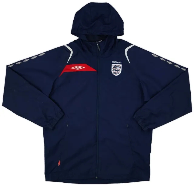 2007-09 England Umbro Hooded Rain Jacket - 8/10 - (L)