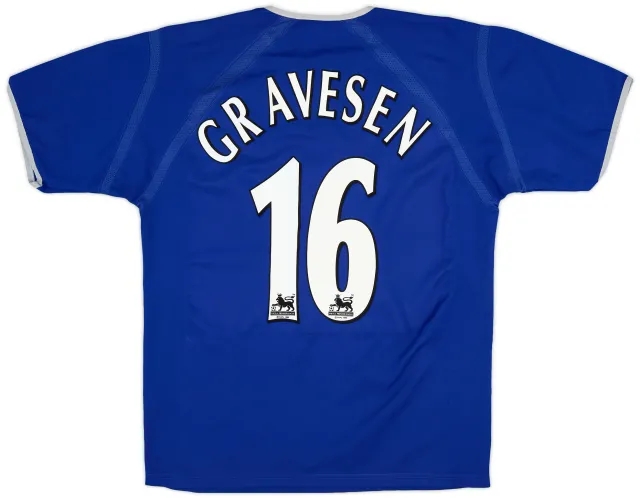 Puma 2003-04 Everton Home Shirt Gravesen #16 - 5/10 - (M)