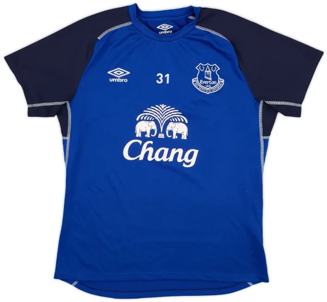 2014-15 Everton Umbro Player Issue Training Shirt #31 - 9/10 - (M)