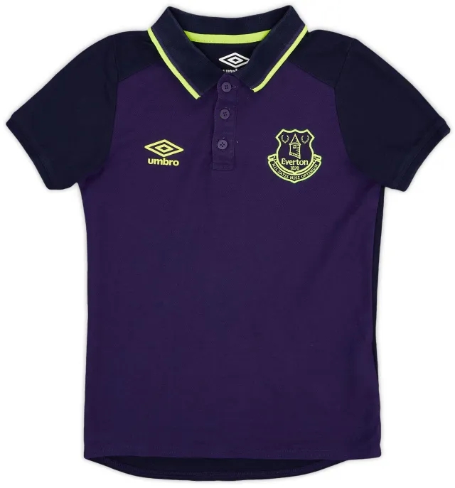 2017-18 Everton Umbro Polo Shirt - 9/10 - (S.Boys)