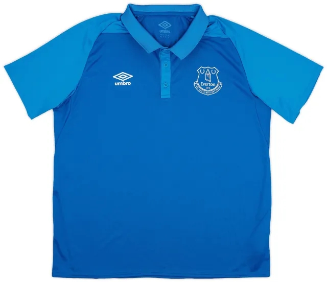 2018-19 Everton Umbro Polo Shirt - 9/10 - (XL)