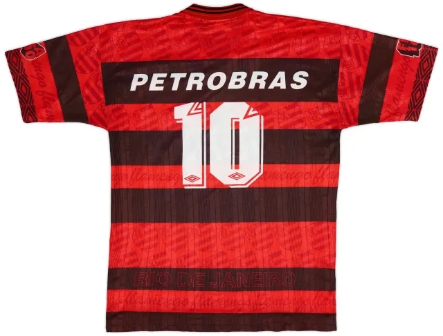 Umbro 1995-96 Flamengo Centenary Home Shirt #10 - 5/10 - (L)