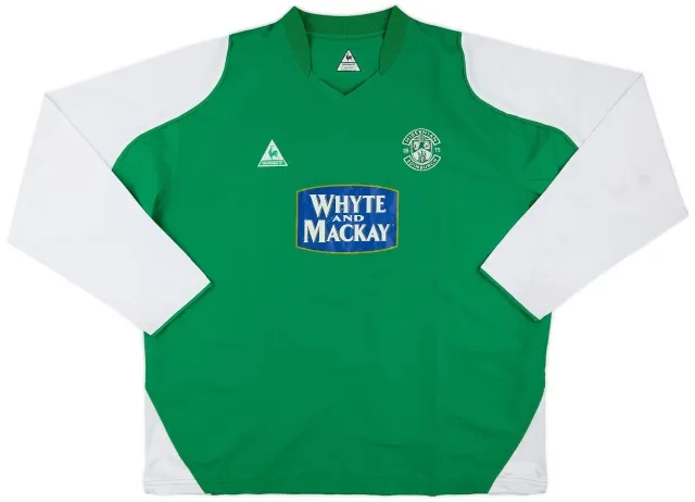 LeCoqSportif 2004-05 Hibernian Home L/S Shirt - 7/10 - (3XL)