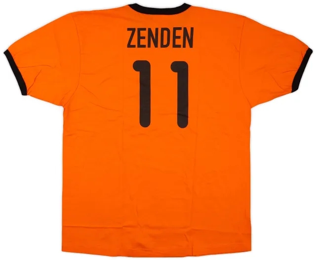 2000-01 Netherlands Nike Cotton Tee Zenden #11 (L)